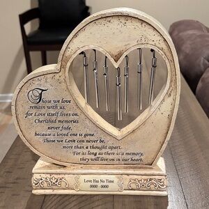Heart-Shaped Memorial Wind Chime